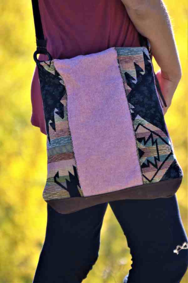 rosa kilim de cerca