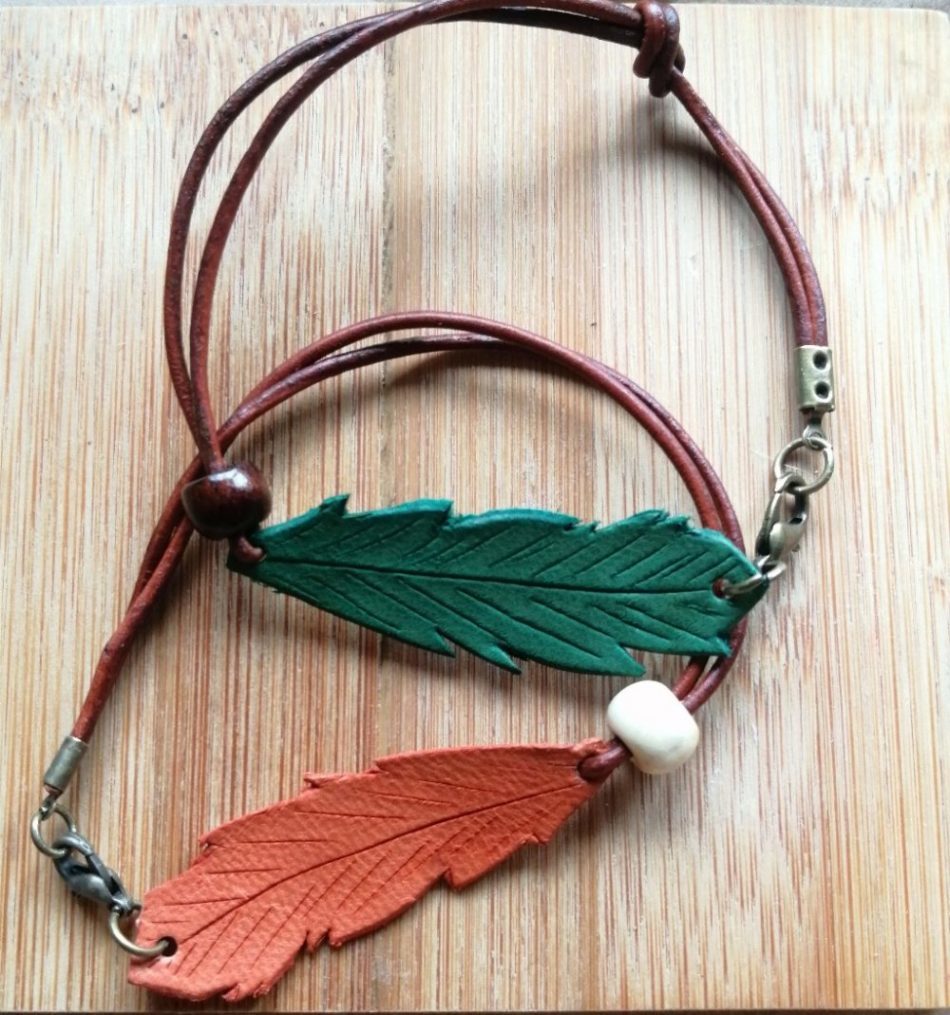 cuero pulseras