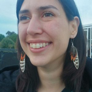 Pendientes plumas