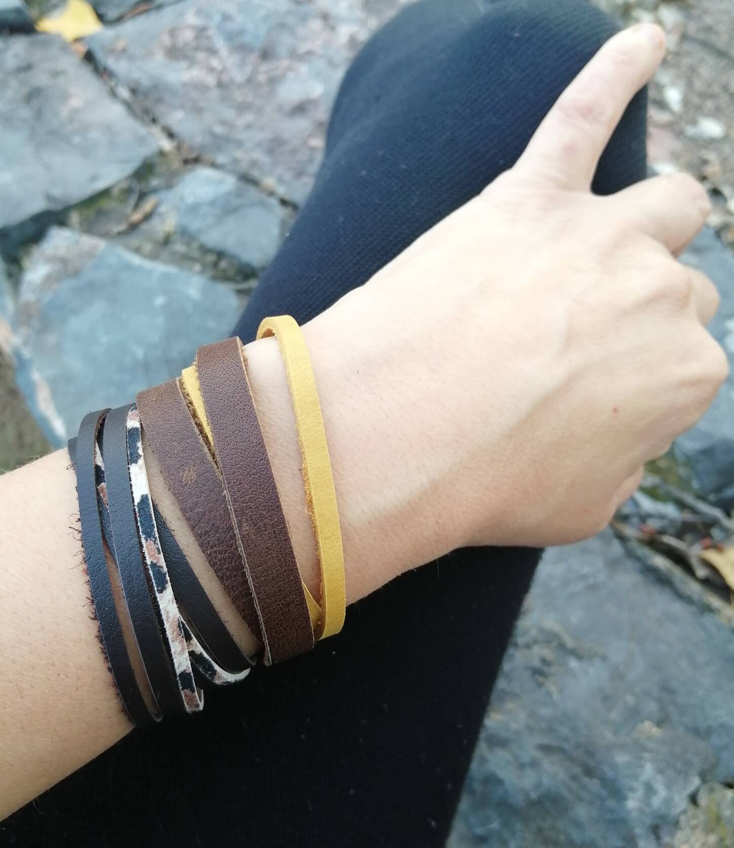Pùlseras de cuero